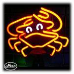 Crab Neon Sculpture