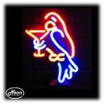 Parrot Martini Neon Sculpture