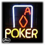 Poker Ace Neon Sculpture