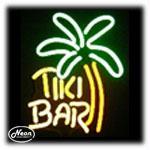 Tiki Bar Palm Neon Sculpture